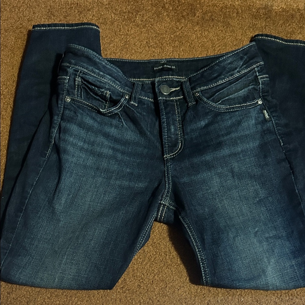 Silver Jeans Women's Dark Blue Skinny Jeans